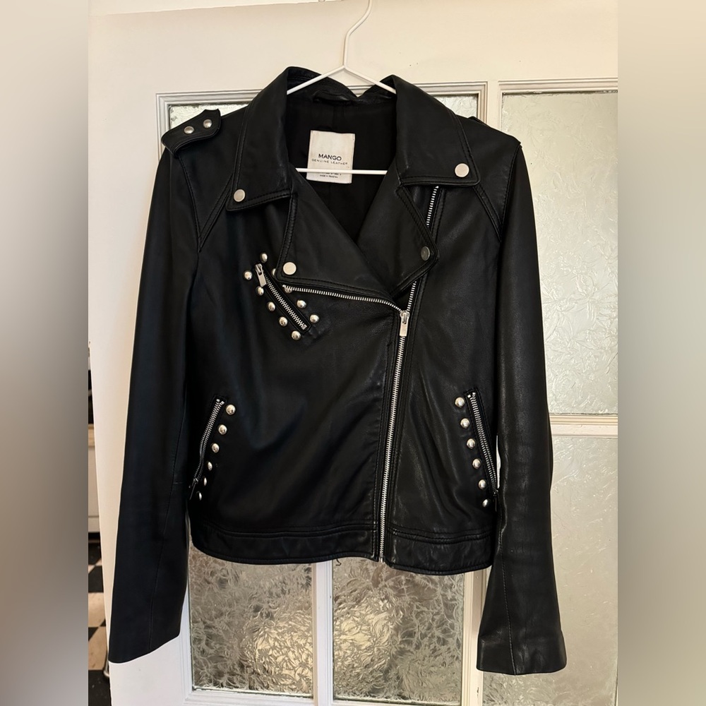 MANGO leather jacket